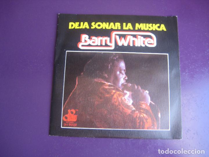 Discos de vinilo: BARRY WHITE - SG MOVIEPLAY 1976 - DEJA SONAR LA M&Uacute;SICA (LET THE MUSIC PLAY) +1 FUNK SOUL DISCO