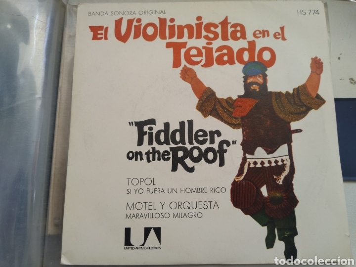 Discos de vinilo: SINGLE EL VIOLINISTA EN EL TEJADO - Foto 1