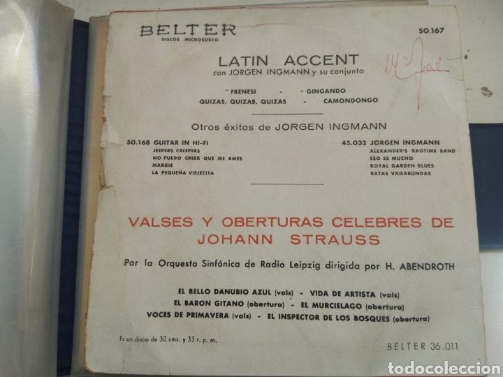 Discos de vinilo: SINGLE JORGEN INGMAN/LATIN ACCENT - Foto 2