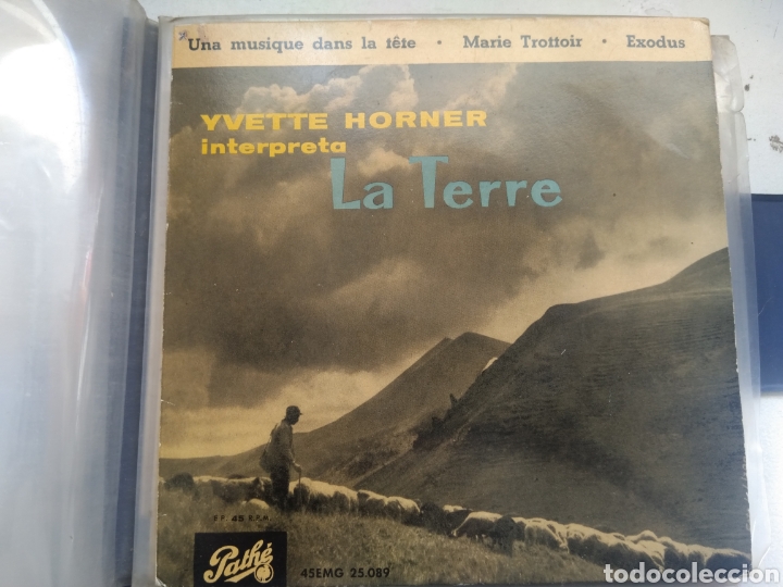 Discos de vinilo: SINGLE IVETTE HORNER/LA TERRE - Foto 1