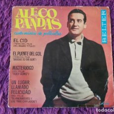 Discos de vinilo: ALECO PANDAS – CANTA MÚSICA DE PELÍCULAS, VINYL 7” EP 1962 SPAIN 50.552. Lote 329785118