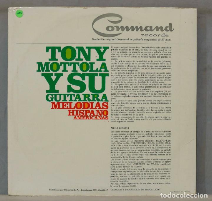 Discos de vinilo: LP. TONY MOTTOLA Y SU GUITARRA - Foto 2