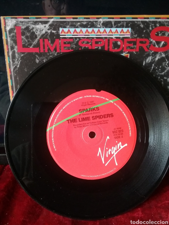 Discos de vinilo: LIME SPIDERS 1987 Virgin Australia - Foto 3