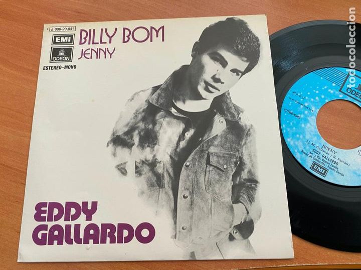 Discos de vinilo: EDDY GALLARDO (BILLY BOM) SINGLE ESPA&Ntilde;A 1972 (EPI10) - Foto 1
