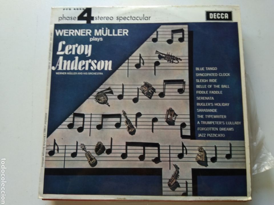 Discos de vinilo: LP WERNER M&Uuml;LLER PLAYS LEROY ANDERSON - Foto 1