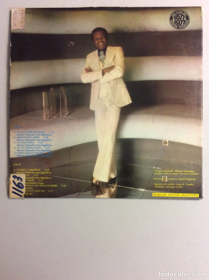 Discos de vinilo: Basilio. Demasiado amor. - Foto 2