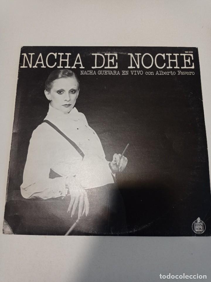 Discos de vinilo: LP Nacha Guevara, Nacha de noche - Foto 1