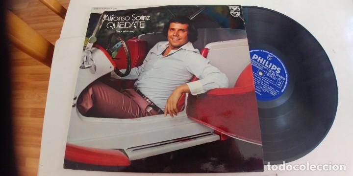 Vinyl records: ALFONSO SAINZ-LP QUEDATE-1977 NUEVO