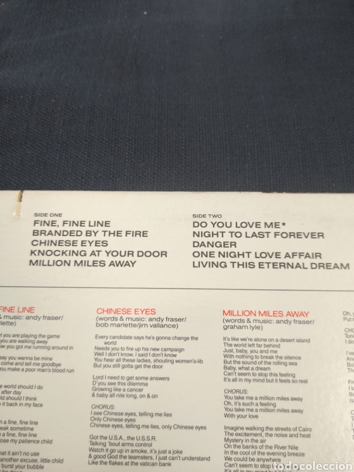 Discos de vinilo: Disco, Andy Fraser Fine fine line - Foto 3