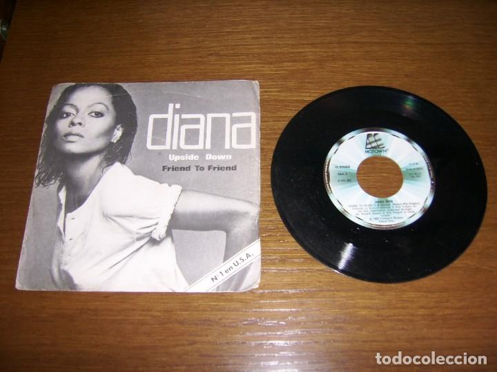 Discos de vinilo: Single - Diana Ross - Upside Down - Edition Spanish - Promo - Foto 1