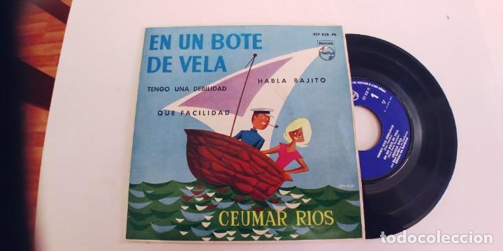 Discos de vinilo: CEUMAR RIOS-EP EN UN BOTE DE VELA +3 - Foto 1