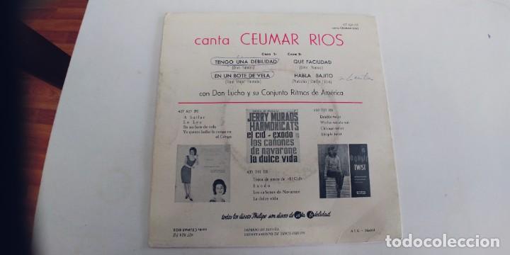Discos de vinilo: CEUMAR RIOS-EP EN UN BOTE DE VELA +3 - Foto 2