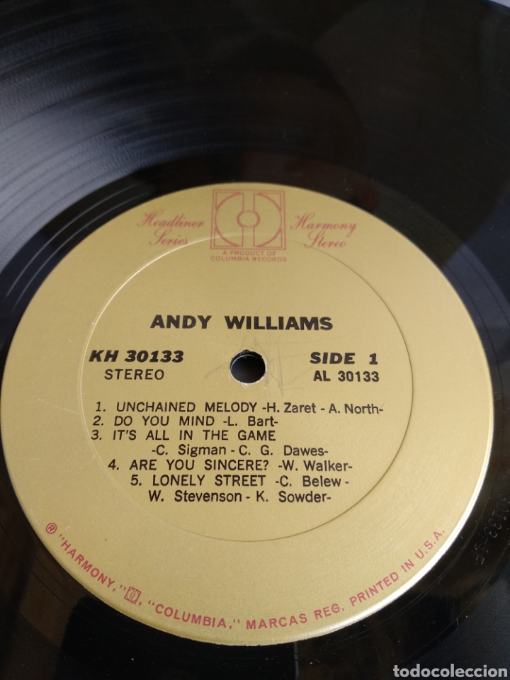 Discos de vinilo: *ANDY WILLIAMS, US, COLUMBIA, 1973 - Foto 4