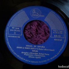 Discos de vinilo: ISMAEL – CREEMOS EL HOMBRE NUEVO ,VINYL 7” SINGLE 1969 SPAIN SN-20502. Lote 330128018
