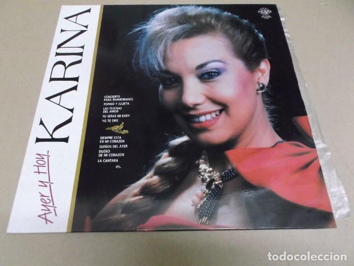 Discos de vinilo: KARINA (LP) AYER Y HOY A&Ntilde;O 1990 - Foto 1