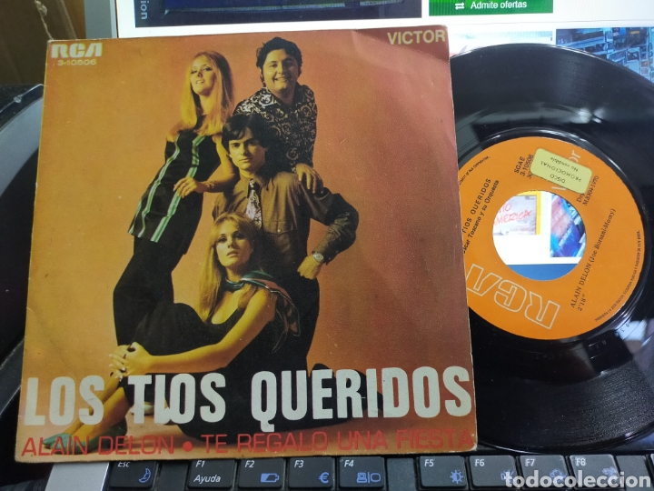 Discos de vinilo: Los t&iacute;os queridos single Alain delon 1970 - Foto 1