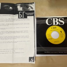 Discos de vinilo: BORIS GREBENSHIKOV - RADIO SILENCE - SINGLE 7” SPAIN 1989 PROMO - INCLUYE HOJA DE PRENSA!. Lote 330170268