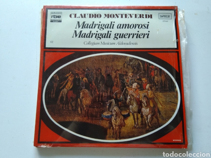 Discos de vinilo: LP CLAUDIO MONTEVERDI/MADRIGALI - Foto 1