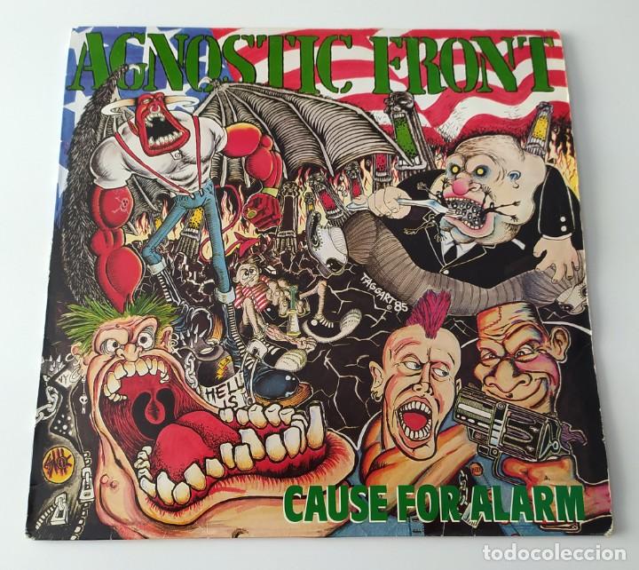 Discos de vinilo: LP AGNOSTIC FRONT- CAUSE FOR ALARM - Foto 1