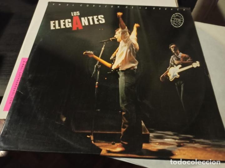 Disques de vinyle: ELEGANTES - EN EL CORAZON DE LA RESACA LP DOBLE DIRECTO DRO 1990