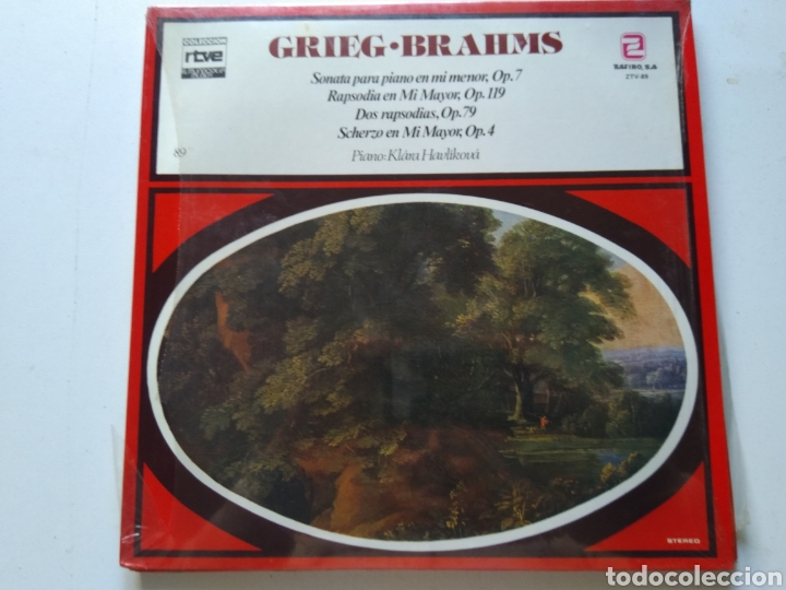 Discos de vinilo: LP GRIEG-BRAHMS/SONATA-RAPSODIA - Foto 1