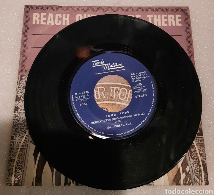 Discos de vinilo: Four tops - reach out Ill be there - Foto 2