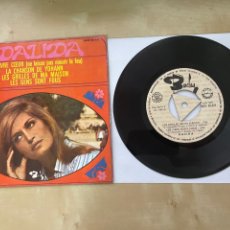 Discos de vinilo: DALIDA - POUVRE COEUR +3 (EP) - 7” SPAIN 1967 COPIA PROMOCIONAL PROMO - UNICO!. Lote 330298598