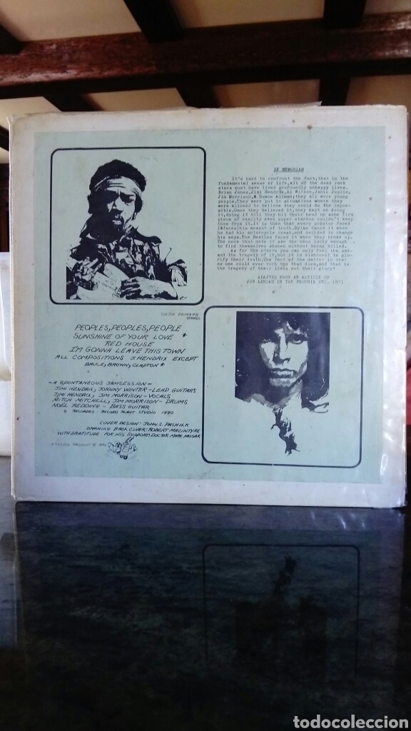 Discos de vinilo: Jimi Hendrix Experience with Jim Morrison & Johnny Winter - 1972 - Foto 1