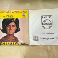 Discos de vinilo: SHEILA EL FOLKLORE AMERICANO CON SAM CLAYTON - LOS DOS +3 (EP) - 7” SPAIN 1965. Lote 330304188