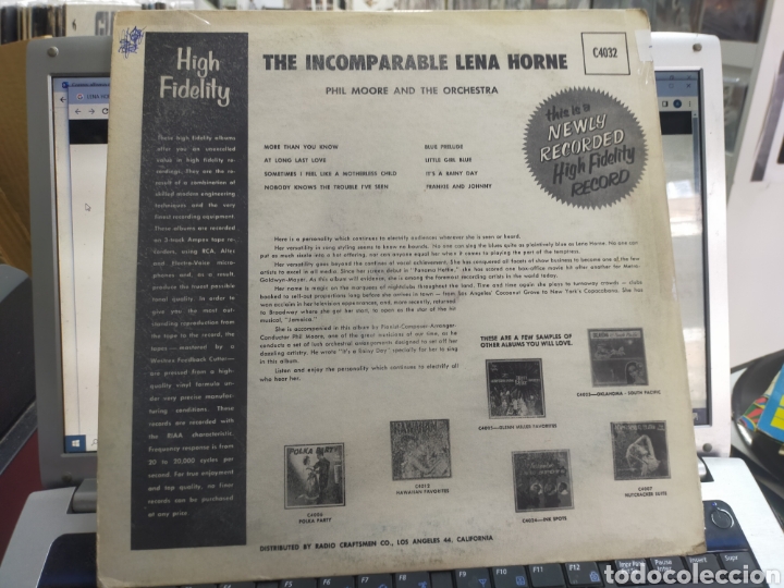 Discos de vinilo: The incomparable lena horne lp u.s.a. - Foto 2