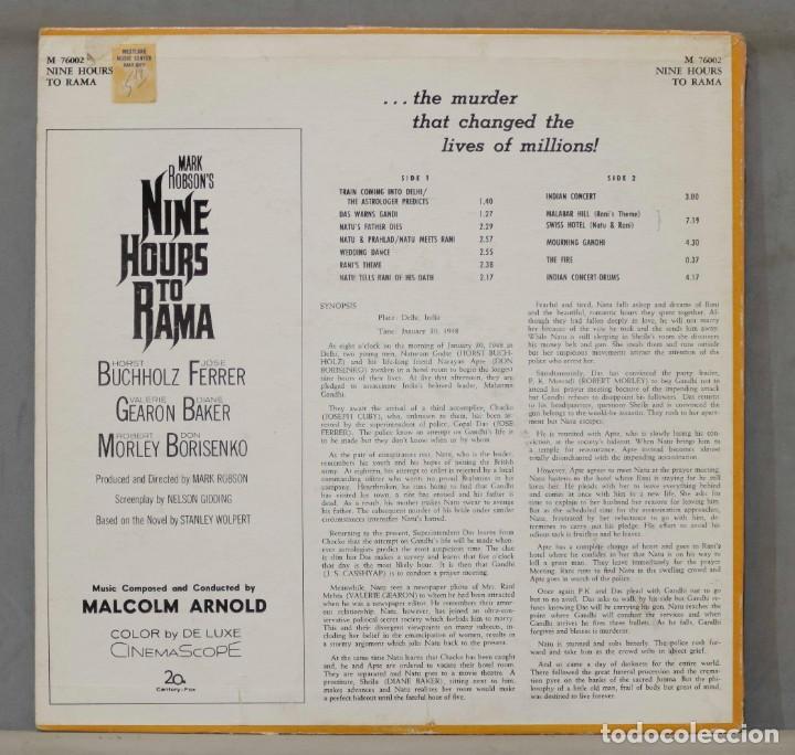 Discos de vinilo: LP. Malcolm Arnold. Nine Hours To Rama - Foto 2