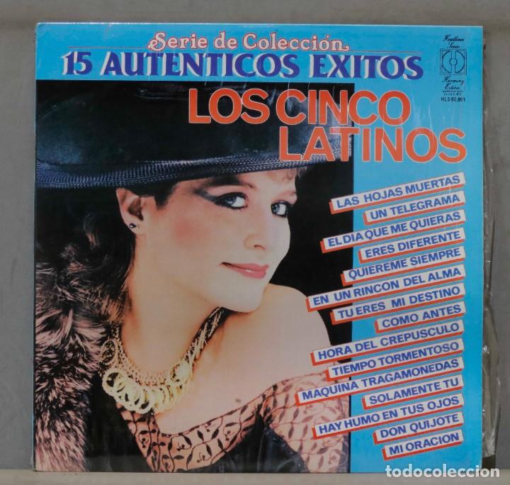 Discos de vinilo: LP. Los Cinco Latinos. 15 Aut&eacute;nticos &Eacute;xitos - Foto 1