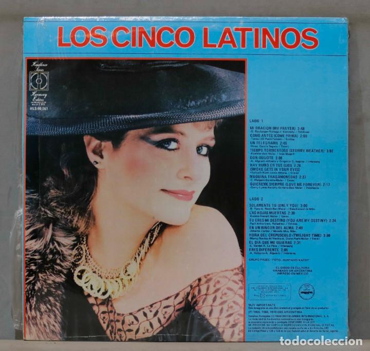 Discos de vinilo: LP. Los Cinco Latinos. 15 Aut&eacute;nticos &Eacute;xitos - Foto 2
