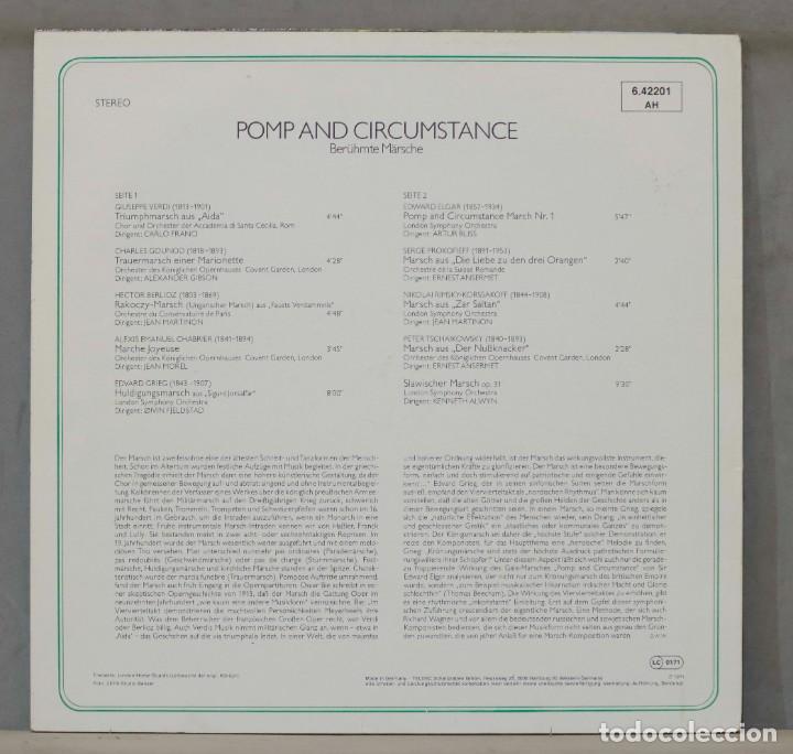 Discos de vinilo: LP. Pomp and Circumstance. Ber&uuml;hmte M&auml;rsche - Foto 2