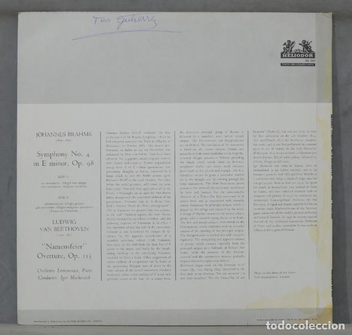Discos de vinilo: LP. BRAHMS. BEETHOVEN. MARKEVITCH - Foto 2