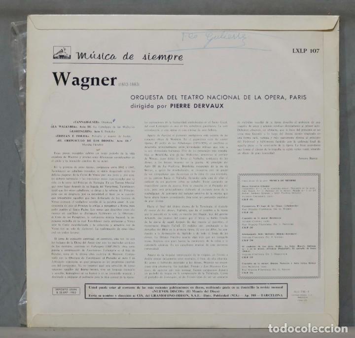 Discos de vinilo: LP. WAGNER. DERVAUX - Foto 2
