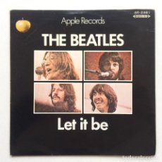 Discos de vinilo: THE BEATLES – LET IT BE / YOU KNOW MY NAME = LOOK UP THE NUMBE , JAPAN 1970 SINGLE 7''. Lote 330430443
