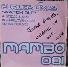 Discos de vinilo: MAXI - FURIOUS DIVAS - WATCH OUT - UK 2001. Lote 330454383