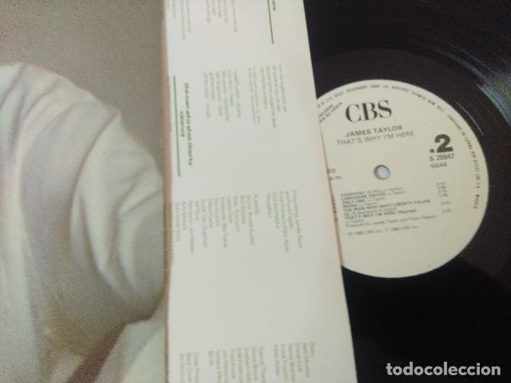 Discos de vinilo: JAMES TAYLOR/THATS WHY IM HERE/VINILO PROMOCIONAL. - Foto 2