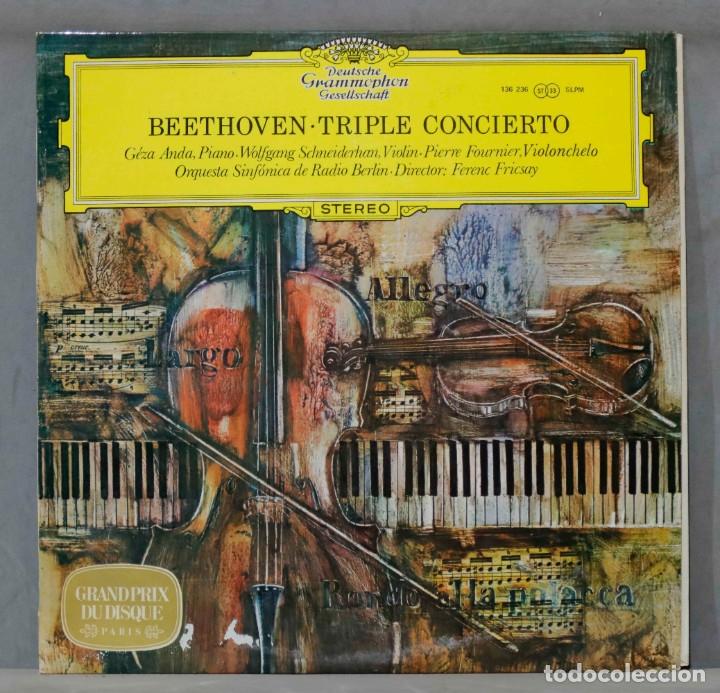 Discos de vinilo: LP. BEETHOVEN. TRIPLE CONCIERTO. FRICSAY - Foto 1