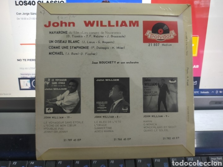 Discos de vinilo: John William ep Navarone + 3 Francia - Foto 2