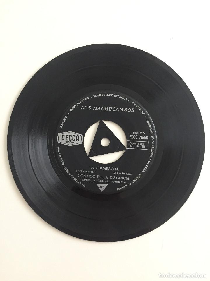 Discos de vinilo: LOS MACHUCAMBOS - LA CUCARACHA + 3 - DECCA - 1961 - Foto 1