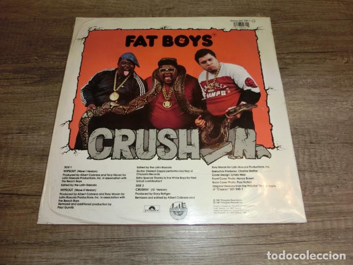 Discos de vinilo: FAT BOYS - WIPEOUT / CRUSHIN - Foto 2