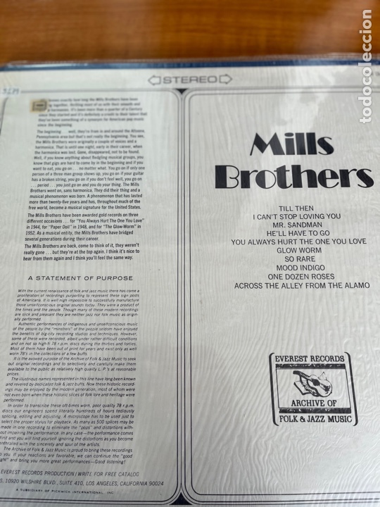 Discos de vinilo: Mills Brothers - Mills Brothers - Foto 2