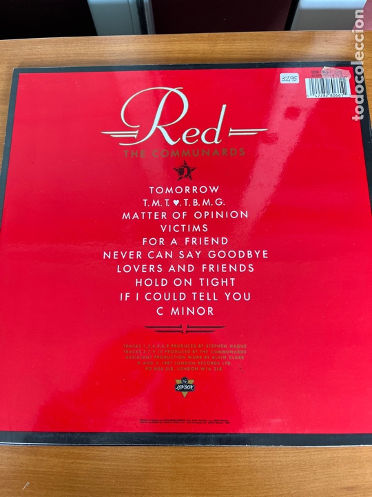 Discos de vinilo: The Communards - Red - Foto 2