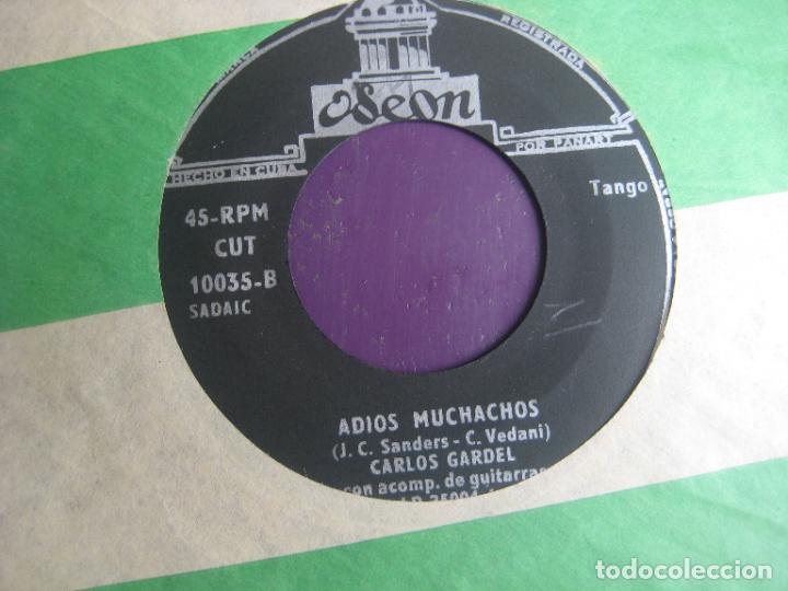 Discos de vinilo: CARLOS GARDEL - VENTANITA DE ARRABAL +1 - Sg ODEON CUBA - TANGO CLASICO - Foto 2
