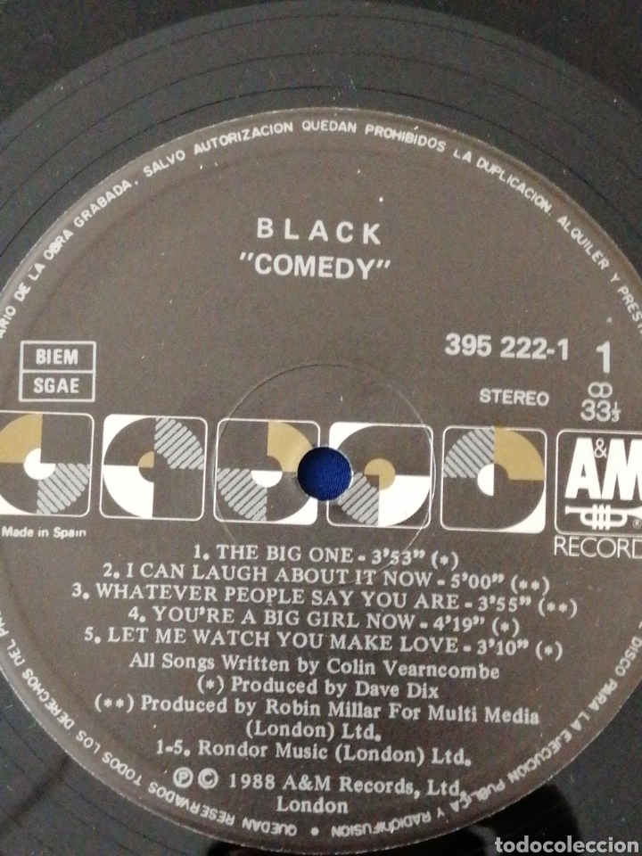 Discos de vinilo: BLACK :COMEDY - Foto 7