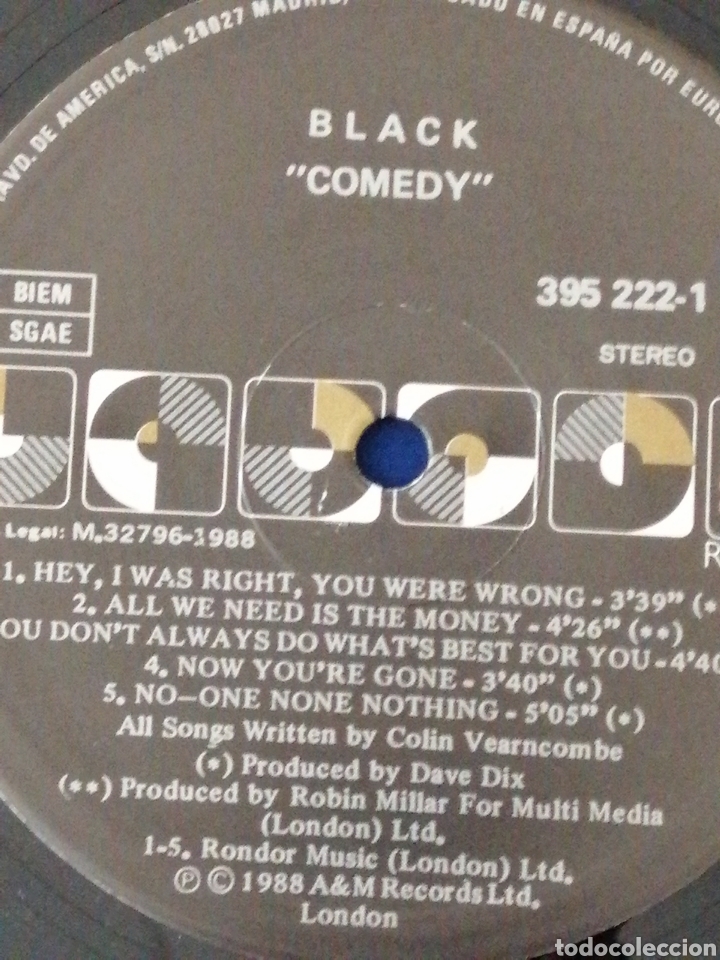 Discos de vinilo: BLACK :COMEDY - Foto 8