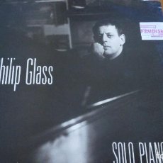 Discos de vinilo: PHILIP GLASS ‎– SOLO PIANO LP 1989. Lote 330592213