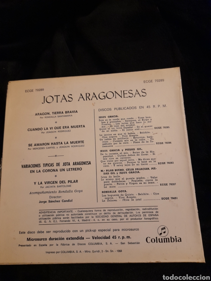 Discos de vinilo: Antiguo vinilo, Jotas Aragonesas - Foto 2